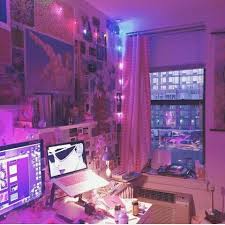 Maybe you would like to learn more about one of these? Vaporwave Room My First Thought Was You Neon Room Aesthetic Rooms Room Inspiration Bedroom