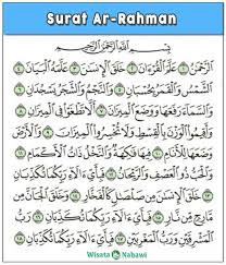 Demikian postingan mengenai teks bacaan surat ar. Surat Ar Rahman Keutamaan Dan Waktu Terbaik Membacanya