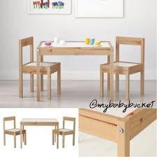 Add all three to cart add all three to list. Ikea Latt Children S Table With 2 Chairs Set Kids Activity Wood Table Chair Set Shopee Malaysia