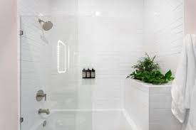 Or is it a modern bathroom? Best 60 Modern Bathroom Ceramic Tile Walls Design Photos And Ideas Dwell