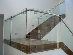 25 Glass Railings Design Ideas For Indoor And Outdoor Stairs And Panels Interiorsherpa Glass Handrail Glass Railing Glass Railing System