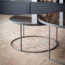Coffee table $ 879 63. Buy Ethnicraft Heavy Aged Mirror Coffee Table Set Round Bronze Amara