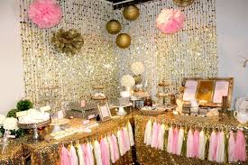 Baby It S Cold Outside Pink And Gold Baby Shower Project Nursery Baby Shower Princess Pink Gold Baby Shower Baby Shower Decorations