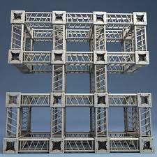 Steel Truss V3 Collections 3d Model Steel Trusses 3d Model Steel