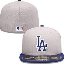 Los Angeles Dodgers New Era Mlb Diamond Era Batting Practice 5950 Fitted Hat Gray Hats For Men Fitted Hats Beanie Hats