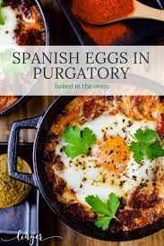 Spanish Baked Eggs In Purgatory Recipe In 2021 Brunch Recipes Breakfast Brunch Recipes Spanish Baked Eggs