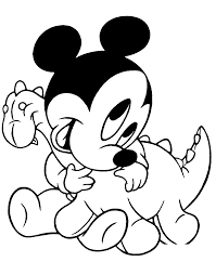 Baby Mickey Mouse And Dino Coloring Pages Printable Shelter Mickey Mouse Coloring Pages Minnie Mouse Coloring Pages Mickey Coloring Pages