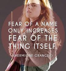 Fear Of A Name Increases Fear Of The Thing Itself Meaning My Top 3 Favourite Quotes Of Hermione Harry Potter Amino