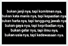 Bukan Janji Tapi Komitmen Dan Kedewasaan Motivasi Bijak Kutipan