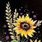Paint Nite: Midnight Sunflower Garden event image