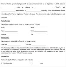 Simply print the document or you can open it to your word application. Printable Car Hire Agreement Format Accounting124