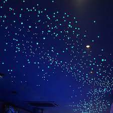 We've wanted to paint glow in the dark stars on our roof for a long time, and recently our roof leaked. Buy Bairay Glow In The Dark Stars For Ceiling Realistic Starry Sky Shining Decal 3d Stickers For Kids Bedroom Bedding Room 633 Pieces Online At Low Prices In India Amazon In