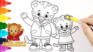 Printable daniel tiger coloring pages free. Daniel Tiger S Neighborhood Coloring Page 1080p Daniel Tiger And Margaret Coloring Book Youtube