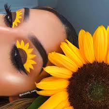 Sunflower Makeup Eyeshadow Crazy Eye Makeup Artistry Makeup Creative Eye Makeup