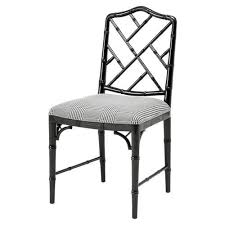 Eichholtz Infinity Modern Classic Black Chinese Chippendale Dining Side Chair Side Chairs Dining Chippendale Chairs Dining Chairs