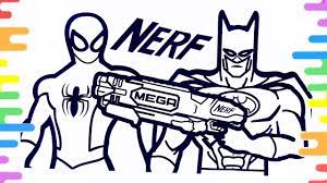 Maybe you would like to learn more about one of these? Spiderman Nerf Gun Coloring Pages Batman Nerf Coloring Pages How To Color Nerf Youtube
