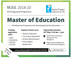 Azim premji university is committed to developing outstanding programmes of learning and research in education and development. Azim Premji University Master Of Education A Professional Programme For Developing Teacher Educators Ad Advert Gallery
