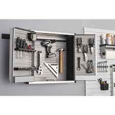Rubbermaid Fast Track 48 In Rail Tool Cabinet Bundle 6 Piece 2058413 The Home Depot Wall Storage Systems Wall Storage Garage Storage Solutions