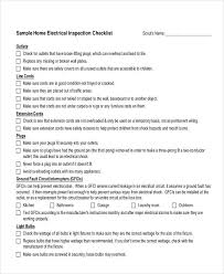 Download or preview 2 pages of pdf version of sample home electrical inspection checklist (doc: Free 25 Inspection Checklist Examples Samples In Pdf Word Pages Google Docs Examples