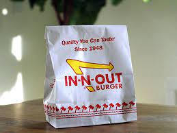 In N Out Burger To Go Bag In 2021 In N Out Burger Breakfast Burger Burger