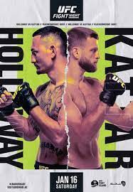 Fc fight night 184 is now officiall. Ufc On Abc Holloway Vs Kattar Wikipedia
