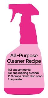 All Purpose Cleaner Recipe 1 2 Cup Ammonia 1 3 Cup Rubbing Alcohol 2 3 Deposit Dawn Dish Soap 1 Cup Water Cleaner Recipes Diy Kitchen Cleaner Cleaning