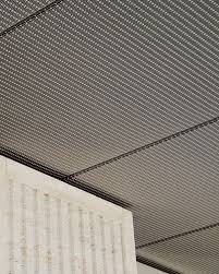 Stainless Steel Ceiling Elements Made Of Haver Architectural Wire Mesh Ceiling Design Ceiling Wire Mesh