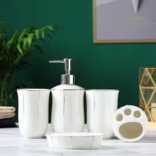 Maybe you would like to learn more about one of these? Scandinavian Bathroom Set Marble Ceramic Toothbrush Holder Soap Dispenser Soap Dish Tray Bathroom Decoration Accessories Bathroom Accessories Sets Aliexpress