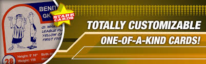 Easily create your own football team. Make Your Own Soccer Card