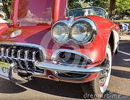 Rutherford New Jersey Usa One Of The Many Impressive Vintage Vehicles On Display During The Summer Kick Off The 2nd Annual Ru Red Corvette Classic Cars Car