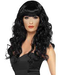 Uniwigs.com is the best wigs store online for human hair wigs, synthetic wigs, hair toppers and extensions. Siren Wig Black Black Curled Wig Women Karneval Universe
