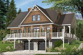 Plan 22440dr Vacation Chalet Or Full Time Home Courtyard House Plans Lake House Plans Cottage Style House Plans
