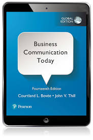 Business Communication Today Global Edition Ebook 14th Bovee Courtland L Thill John V Pearson