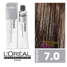 Краска l'oreal professionnel majirel имеет различные оттенки: Farbton Majirel 7 0 Deep Blonde 50 Ml L Or Al 6 53