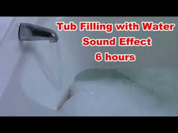 Asmr Bathtub Filling With Water Soothing Relaxing Sounds 6 Hours F Sound Effects Sound Asmr Video