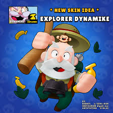 He is one cheeky fellow as he attacks over walls by throwing piper. Artstation Brawl Stars Fanart Skin Design Ji Un Ki