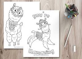 Halloween coloring pages thanksgiving coloring pages color by number worksheets color by numbber addition worksheets. Ridiculously Cute Llama Coloring Pages For Kids Teens The Artisan Life