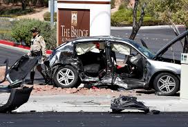 The families of two young men, killed instantly while speeding earlier this year, have released this dramatic footage of the pair's final moments. Car Accident Las Vegas Last Night