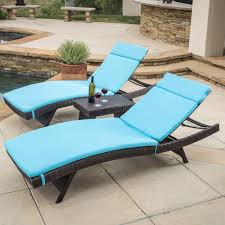 Lakeport Outdoor 3pc Adjustable Blue Chaise Lounge Chair Set Wicker Chaise Lounge Patio Chaise Lounge Beige Chaise Lounge