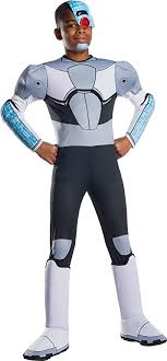 Amazon.com: Rubie's Boys Teen Titans Go Movie Deluxe Cyborg Costume, Small  : Clothing, Shoes & Jewelry