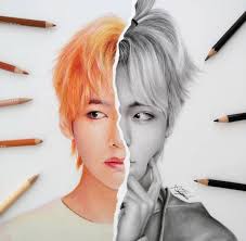 It Looks So Real Bts Drawings Bts Fanart Kpop Drawings