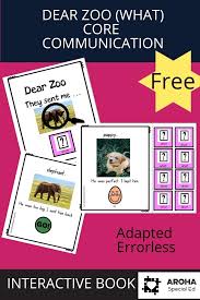 Core Communication Word What And Dear Zoo Adapted Interactive Book In 2020 Dear Zoo Core Vocabulary Activities Interactive Book