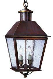 Banford Colonial Copper Lantern Pendant Hanging Light Pendelleuchte Kupfer Beleuchtung Aussenleuchten