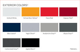 2025 To Exterior Colors Ford
