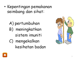 Hal ini kerana, pendedahan makanan seimbang perlu di buat sejak daripada kecil lagi. Pendidikan Kesihatan Tingkatan 1 Gaya Hidup Sihat 1