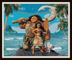 Moana Cross Stitch Pattern Moana Movie Disney Movie Club Walt Disney Animation Studios