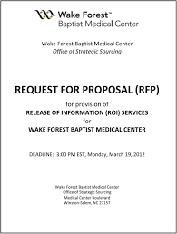 Request For Proposal Rfp Pdf