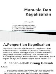 Salah satu cara yang dapat kita. Manusia Dan Kegelisahan