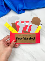 Make a father's day thumbs up card together with your kids. Father S Day Toolbox Craft Free Template
