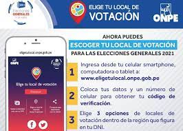 The second phase will begin at 12:00 p.m. Elecciones 2021 Ya Esta Disponible Plataforma Para Elegir Local De Votacion Noticias Agencia Peruana De Noticias Andina